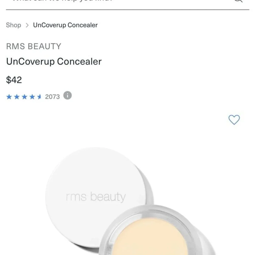 RMS beauty un cover up concealer in 000